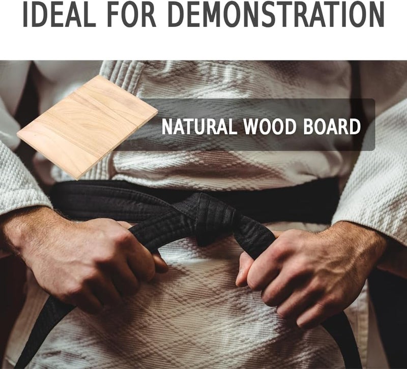 Japard 10Pcs Taekwondo Karate Breaking Board 10mm, Martial Arts Breakable Punching Boards Wooden Kick Training Accessory for Kids Adult for Practice Performing - Image 3